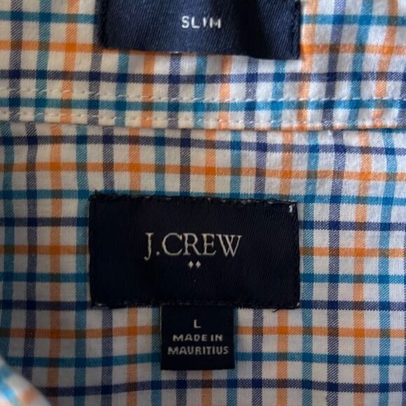 J Crew Slim Fit Button Down Cotton Shirt Mens L - Picture 5 of 8